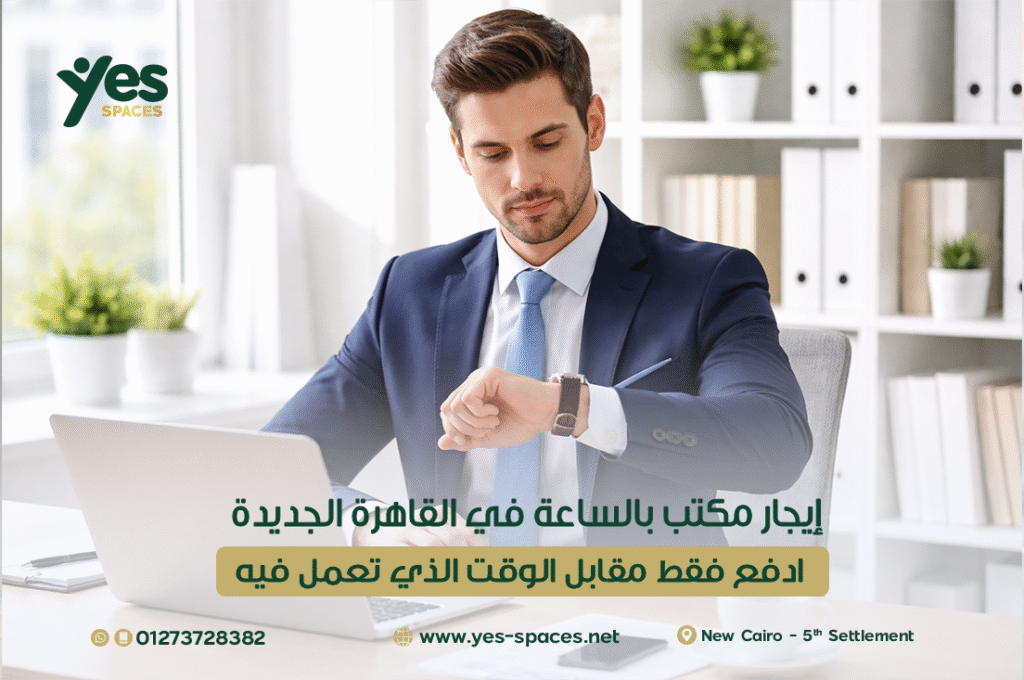 إيجار مكتب بالساعة في القاهرة الجديدة